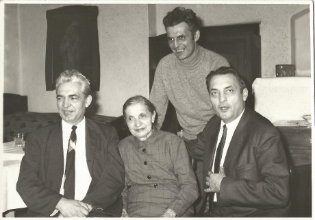 Maminka a bratři Macků. Zleva Josef, Anastazie, Zdeněk a František