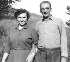 S manželkou Miroslavou v roce 1963